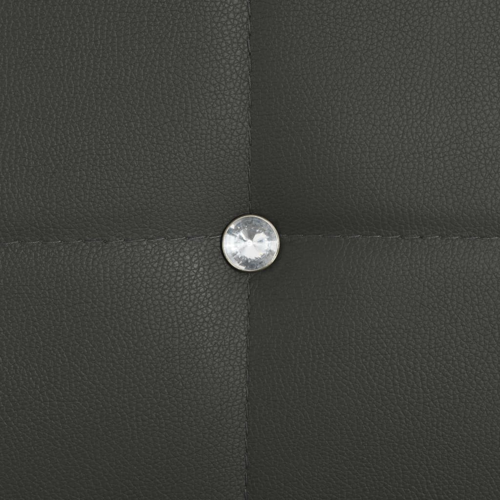 Chaises à manger lot de 2 gris similicuir - XIOS