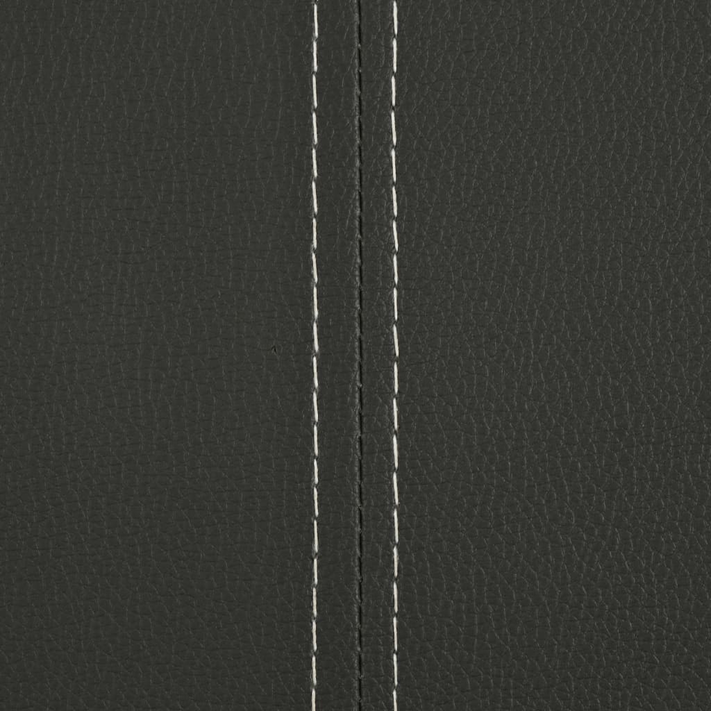 Chaises à manger cantilever lot de 2 gris similicuir - XIOS