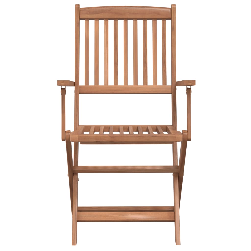 Ensemble à manger d'extérieur pliable 5pcs Bois d'acacia solide - XIOS