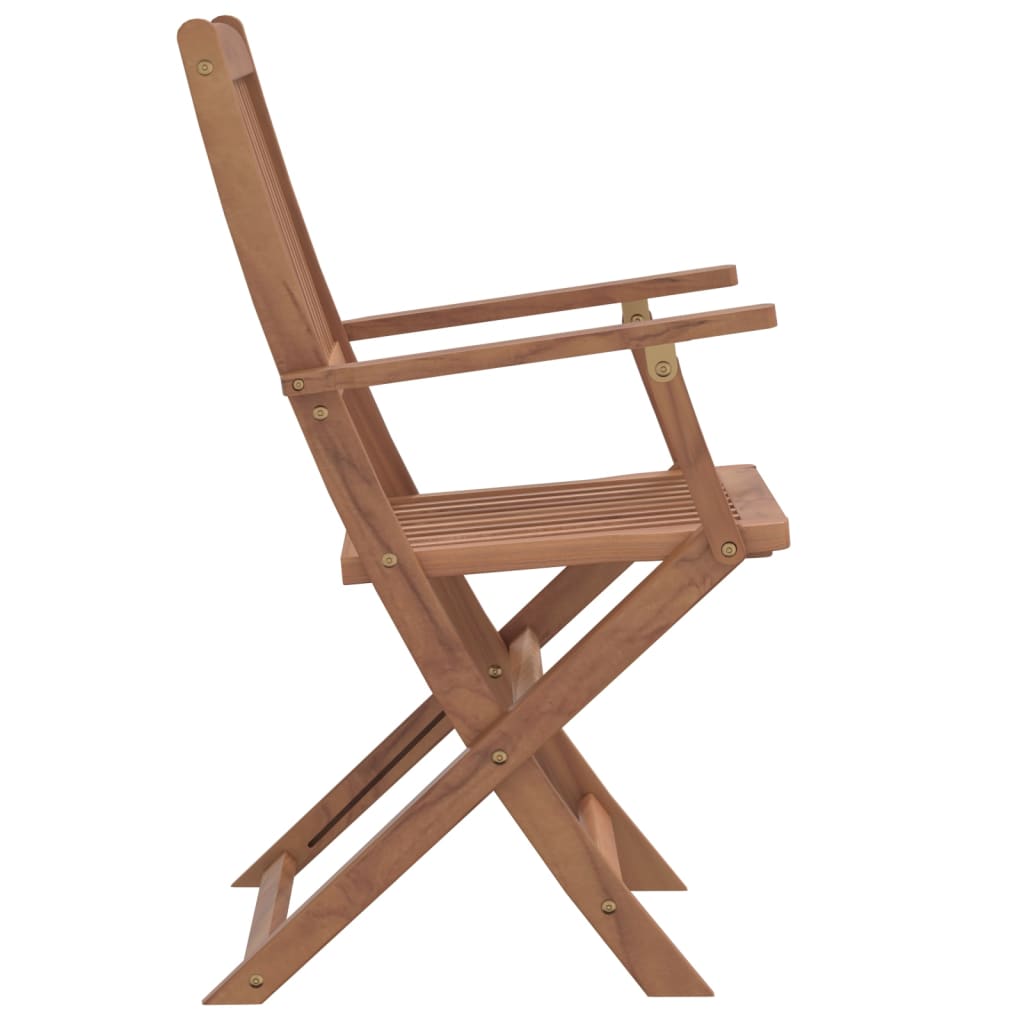 Ensemble à manger d'extérieur pliable 5pcs Bois d'acacia solide - XIOS