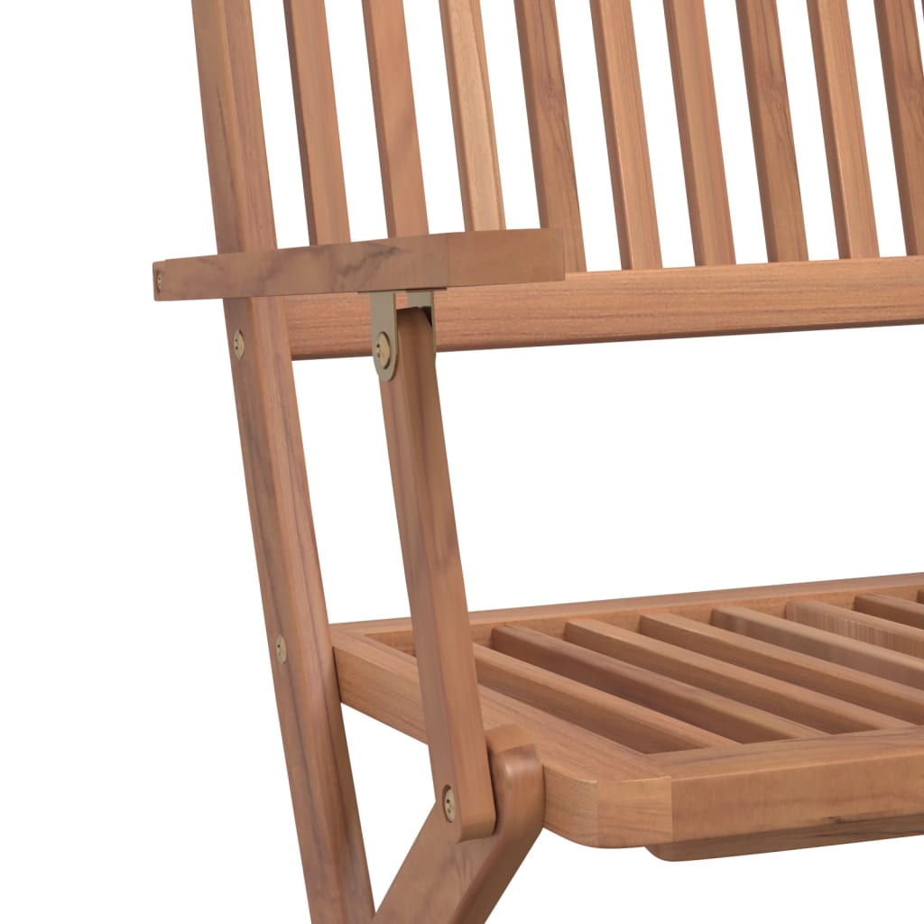 Ensemble à manger d'extérieur pliable 5pcs Bois d'acacia solide - XIOS