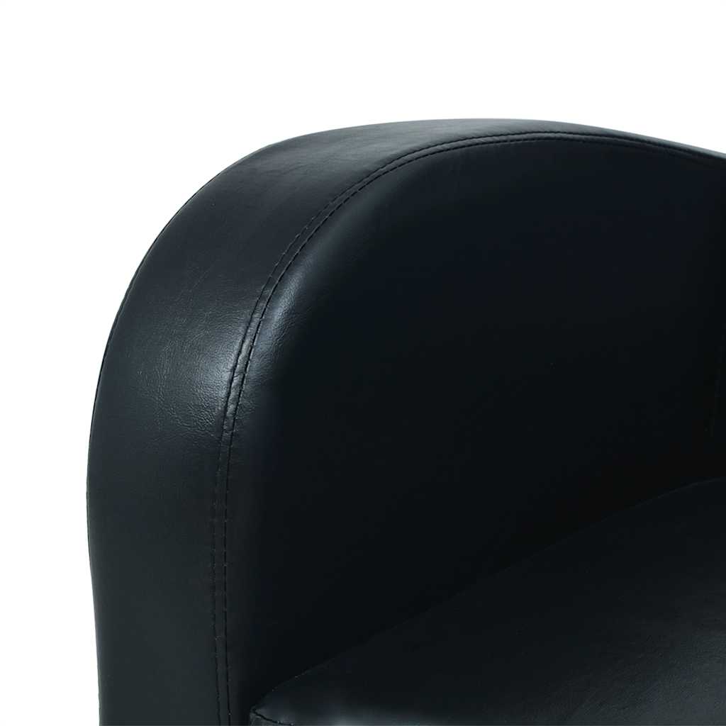 Ensemble de canapés 2 pcs cuir synthétique noir - XIOS