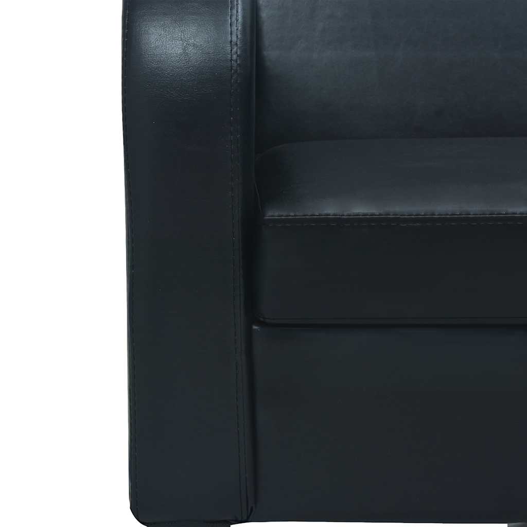 Ensemble de canapés 2 pcs cuir synthétique noir - XIOS