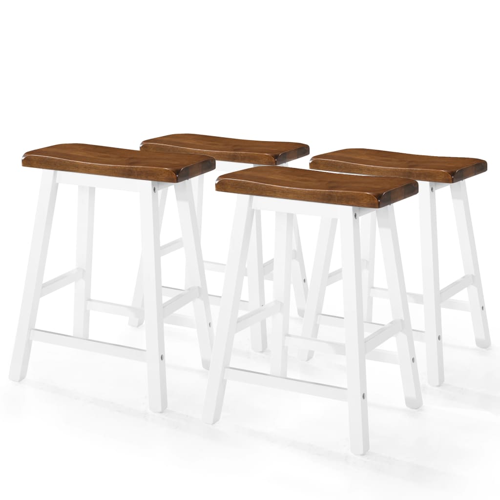Table et tabouret de bar 5 pcs Bois massif - XIOS
