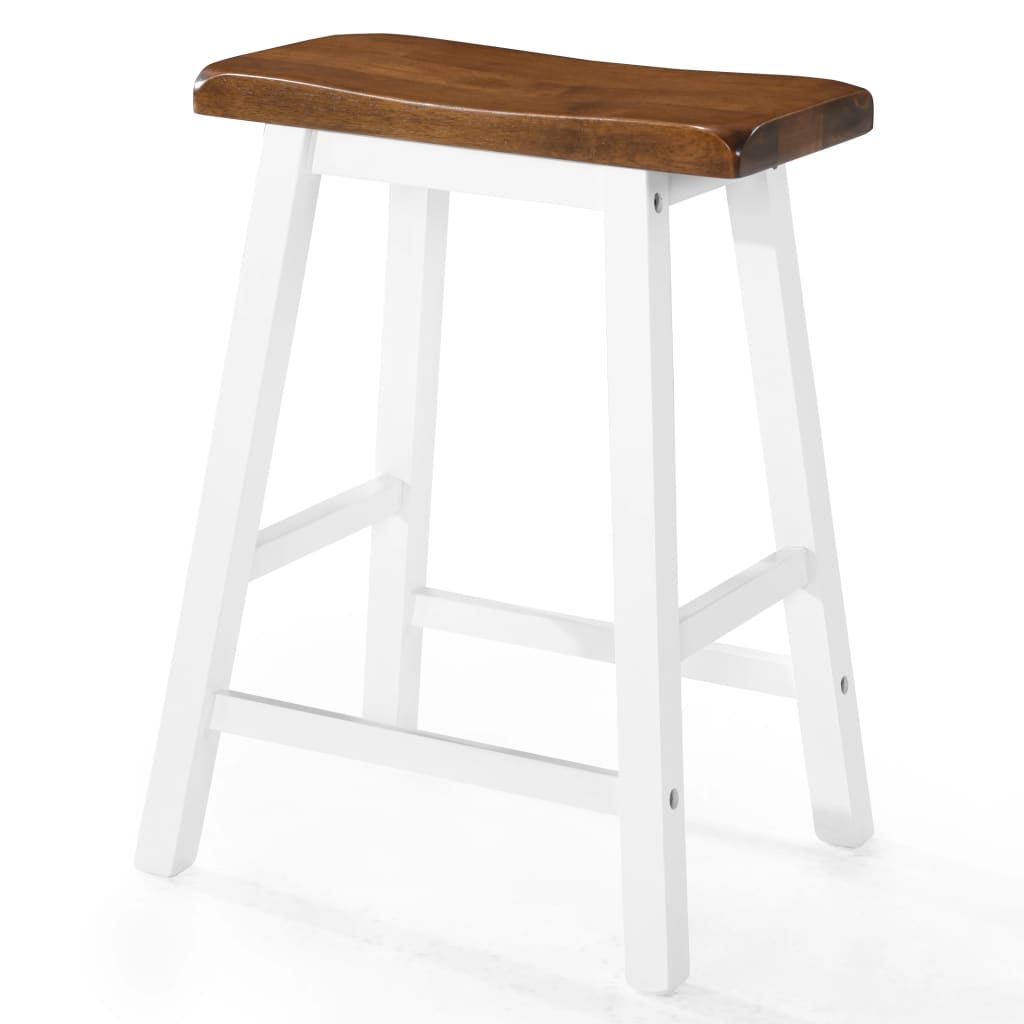 Table et tabouret de bar 5 pcs Bois massif - XIOS