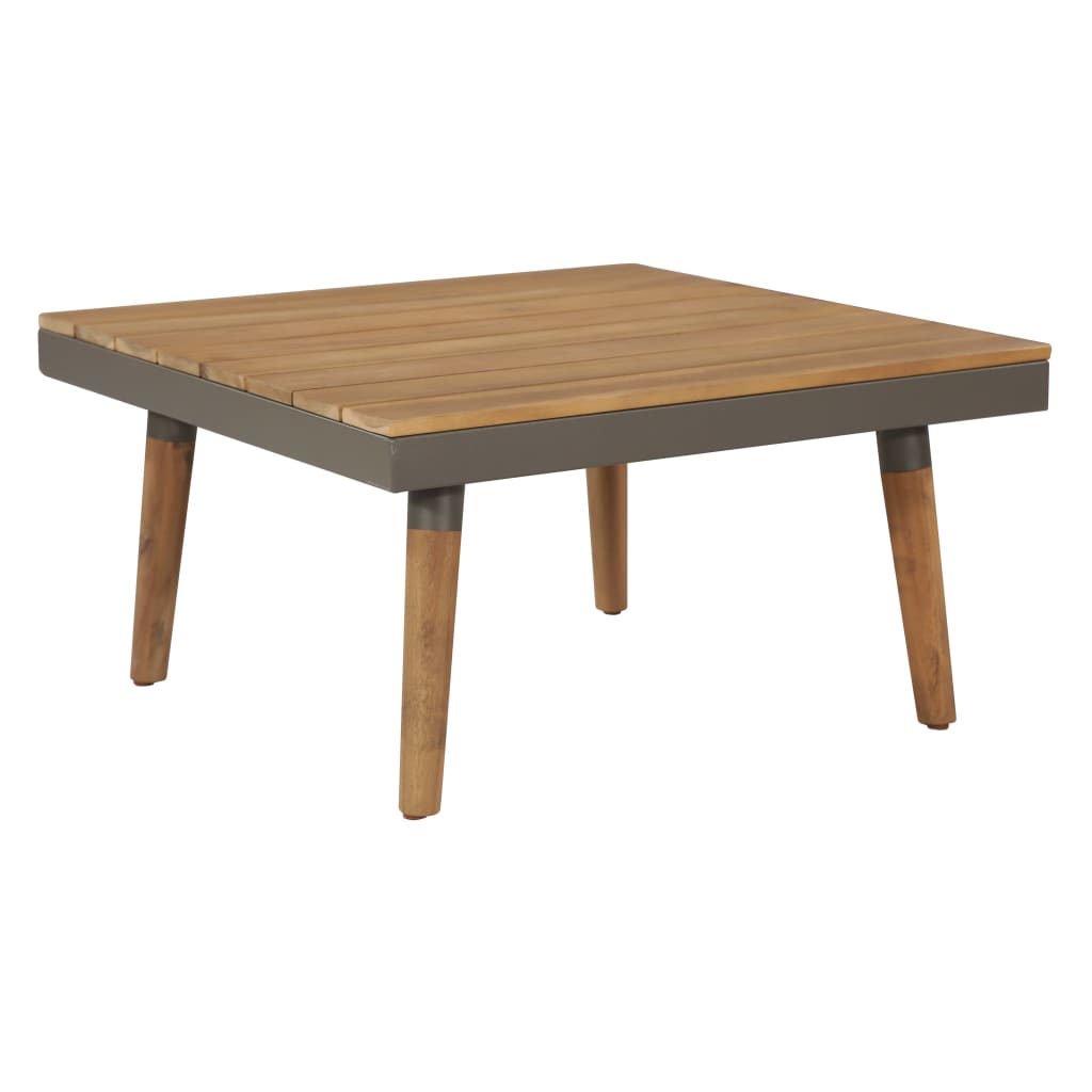 Salon de jardin 4pcs et coussins Bois d'acacia solide Marron - XIOS