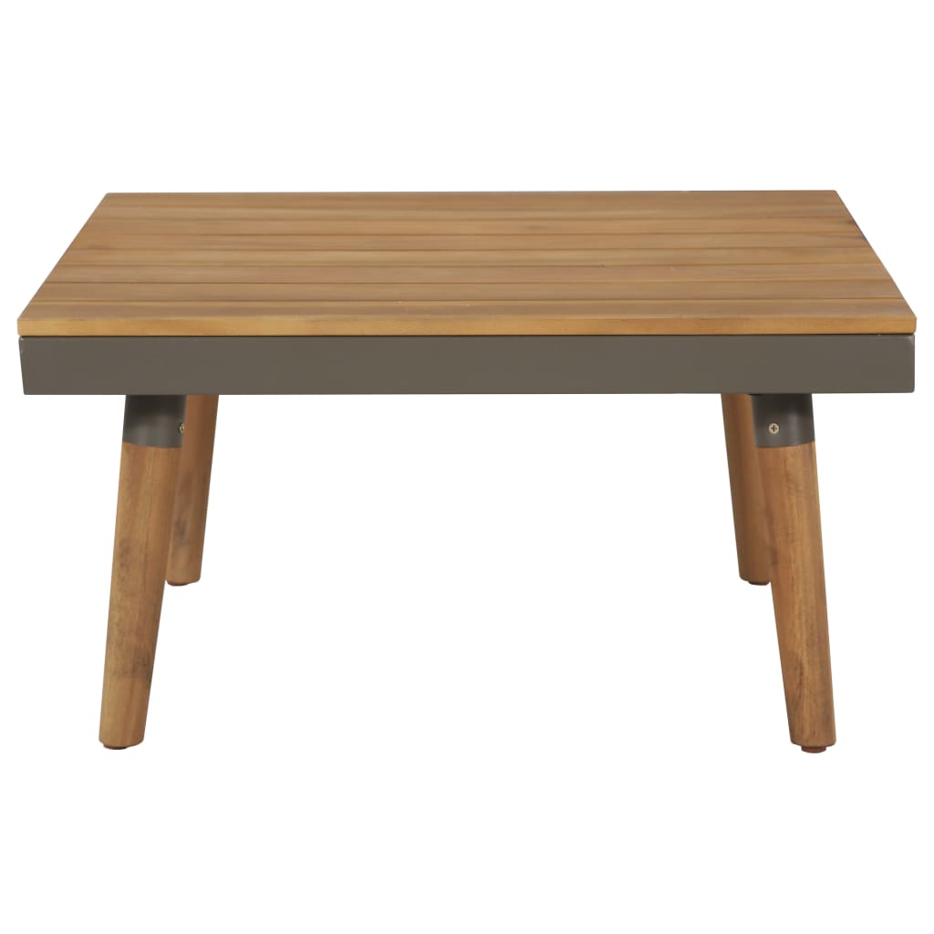 Salon de jardin 4pcs et coussins Bois d'acacia solide Marron - XIOS