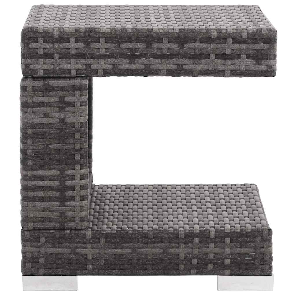 Salon de jardin 7 pcs avec coussins Résine tressée Gris - XIOS