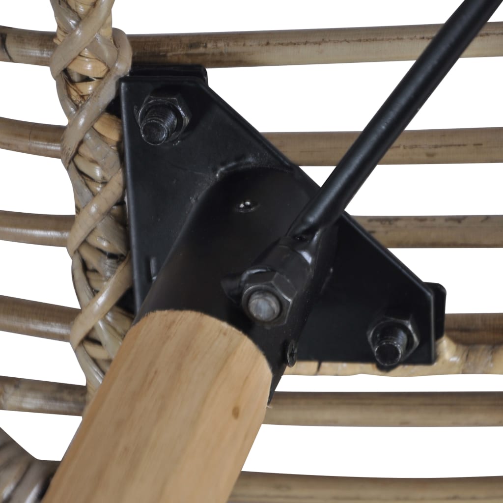 Chaises à manger lot de 2 marron rotin naturel - XIOS