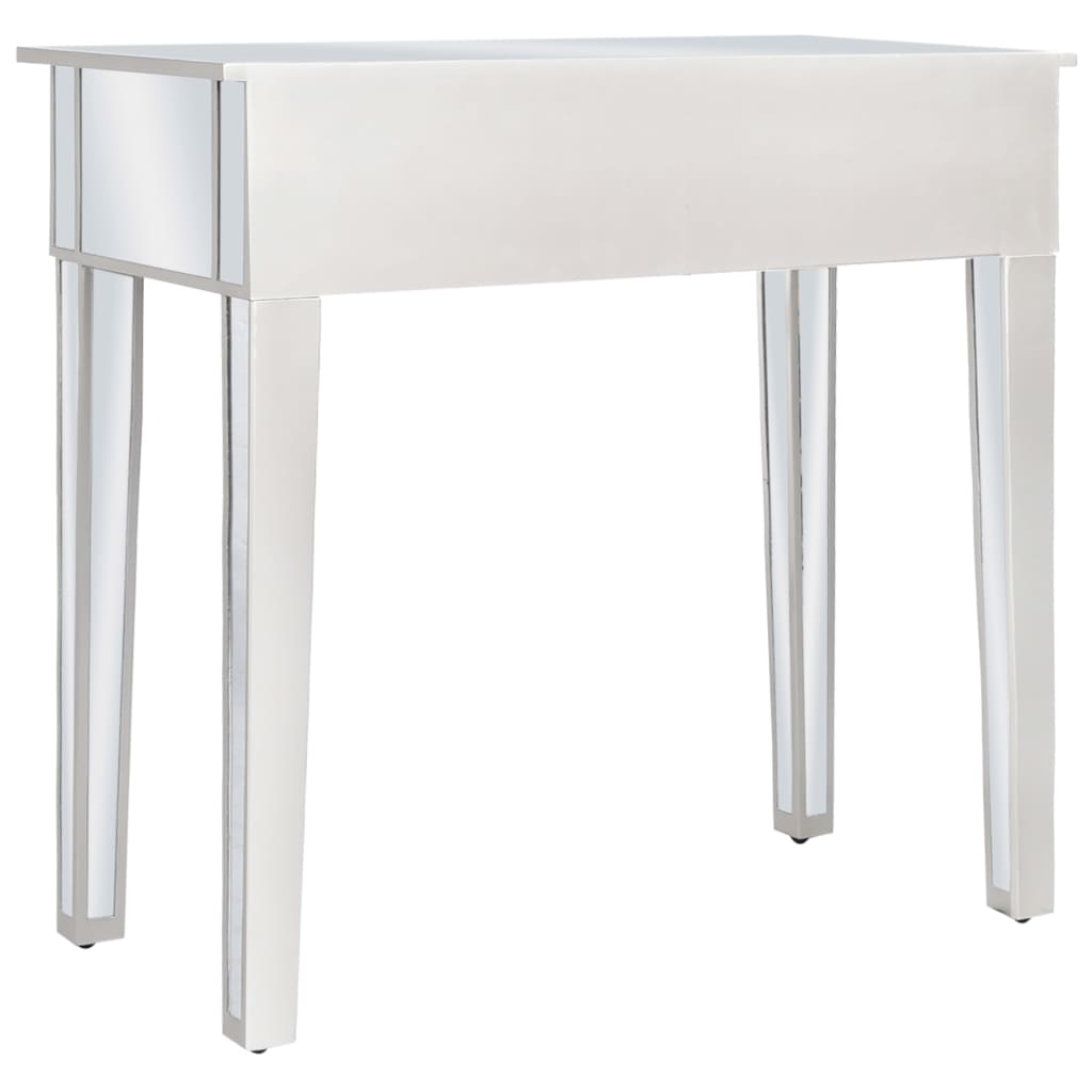 Coiffeuse miroir avec tabouret MDF et verre - XIOS