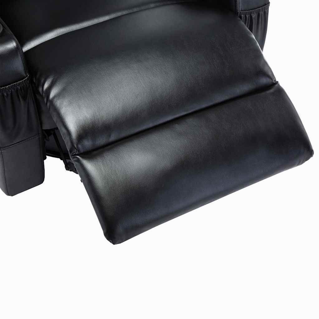 Fauteuil à bascule de massage Noir Similicuir - XIOS