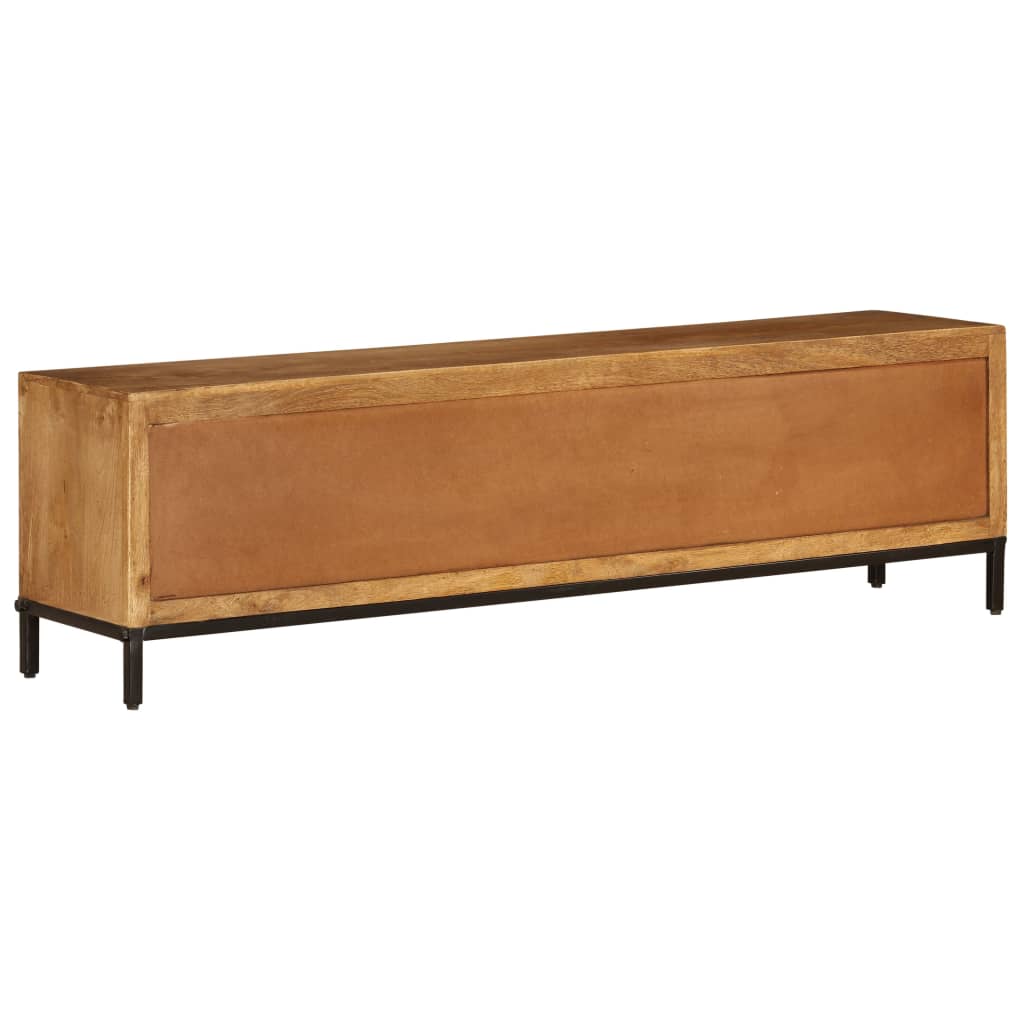 Meuble TV Bois de manguier massif 140 x 30 x 40 cm - XIOS