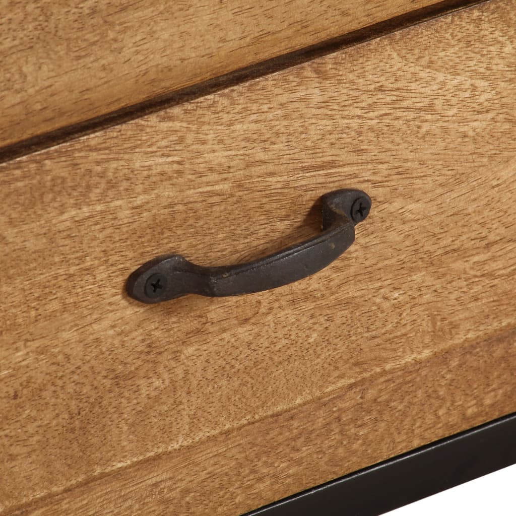 Meuble TV Bois de manguier massif 140 x 30 x 40 cm - XIOS