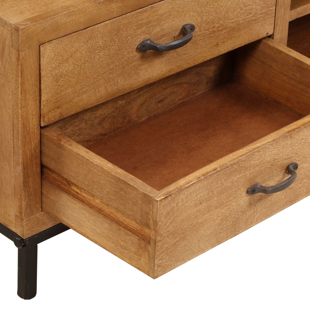 Meuble TV Bois de manguier massif 140 x 30 x 40 cm - XIOS