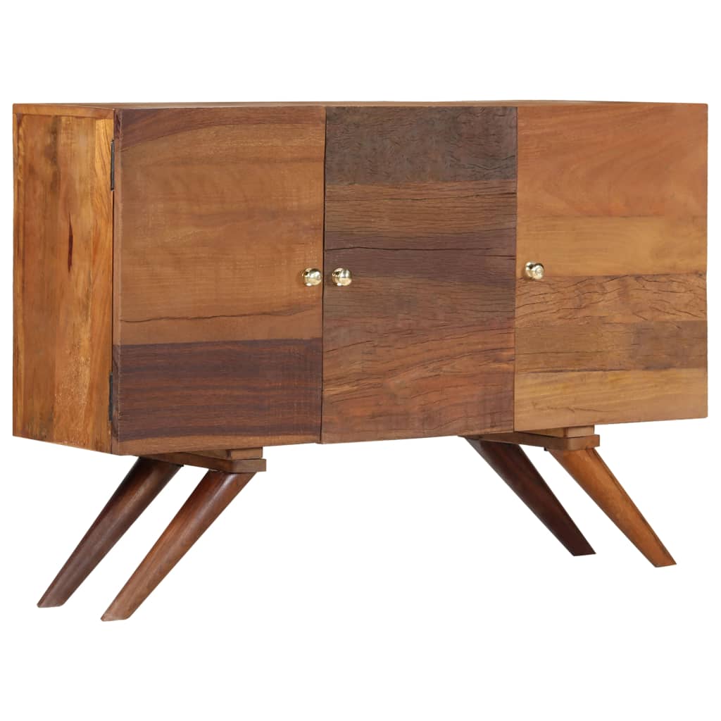 Buffet Bois recyclé massif 110x30x75 cm Marron - XIOS