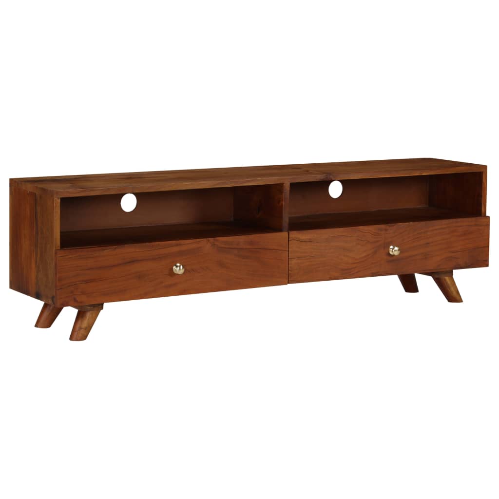 Meuble TV Bois de récupération solide 140x30x40 cm - XIOS