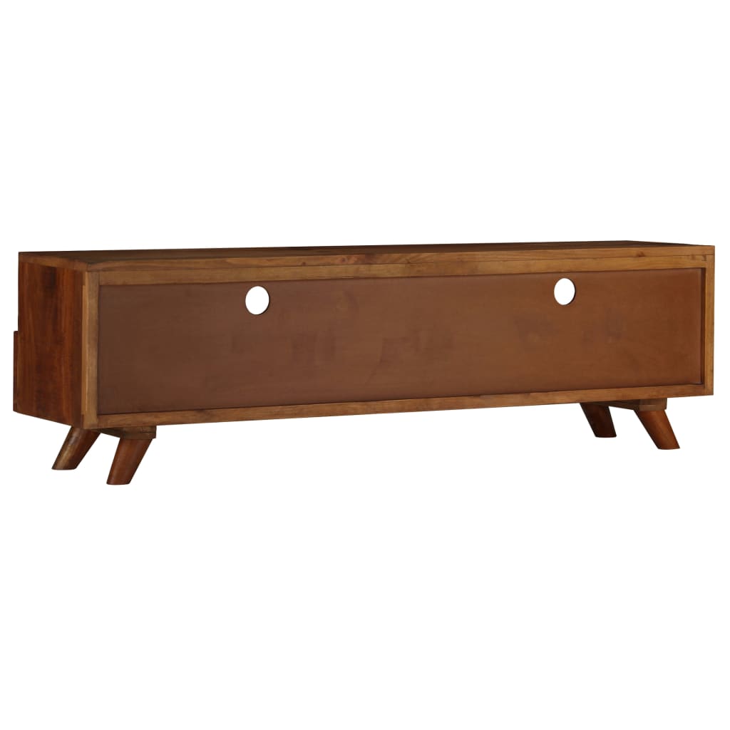 Meuble TV Bois de récupération solide 140x30x40 cm - XIOS