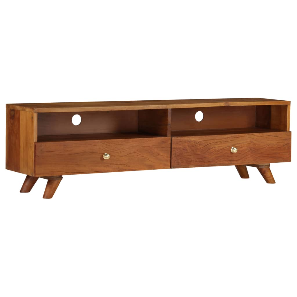 Meuble TV Bois de récupération solide 140x30x40 cm - XIOS