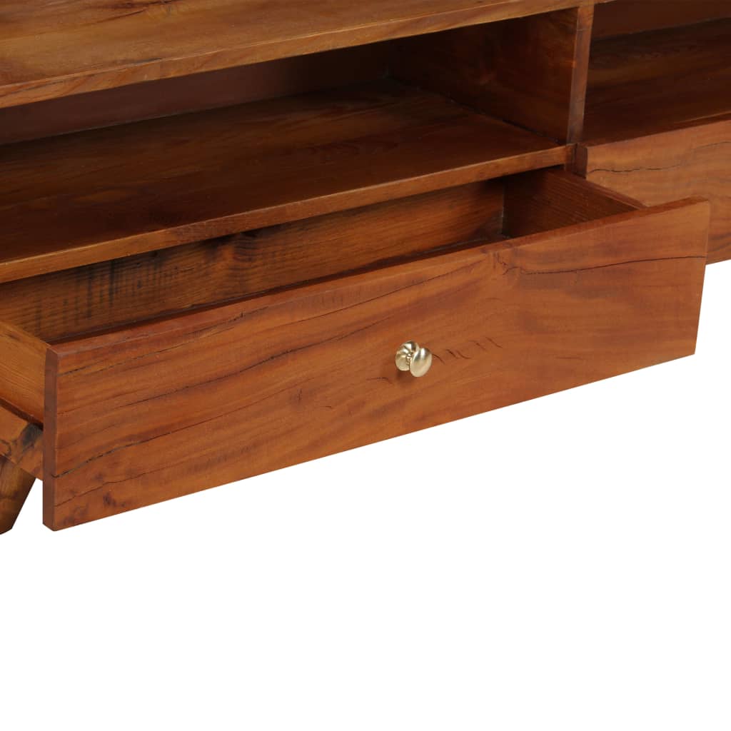 Meuble TV Bois de récupération solide 140x30x40 cm - XIOS