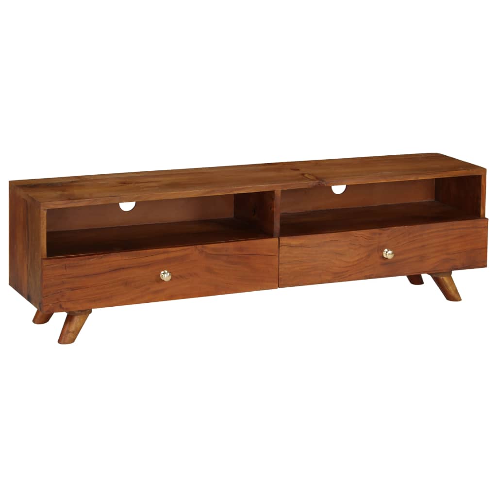 Meuble TV Bois de récupération solide 140x30x40 cm - XIOS