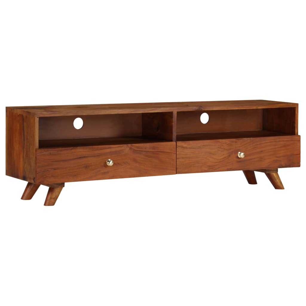 Meuble TV Bois de récupération solide 140x30x40 cm - XIOS