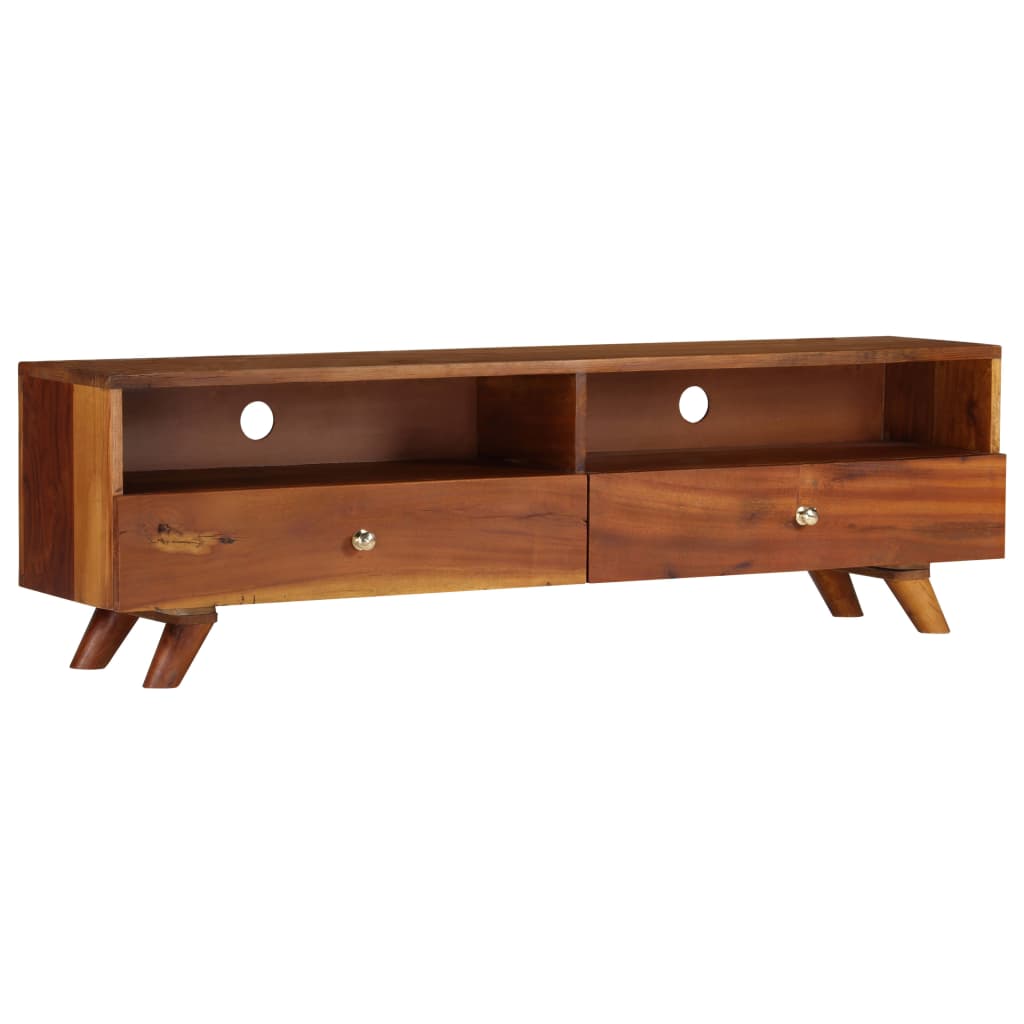 Meuble TV Bois de récupération solide 140x30x40 cm - XIOS
