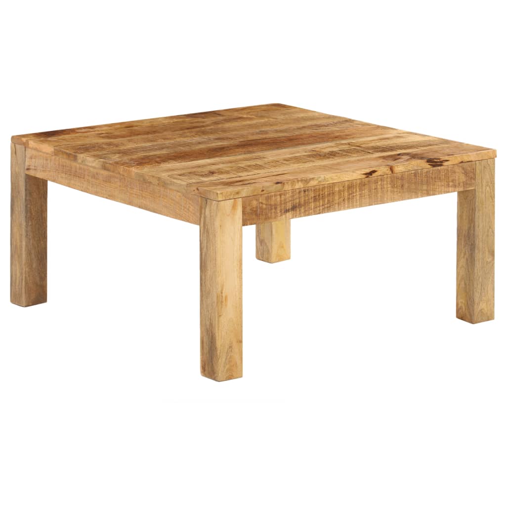 Table basse 80x80x40 cm Bois de manguier massif - XIOS