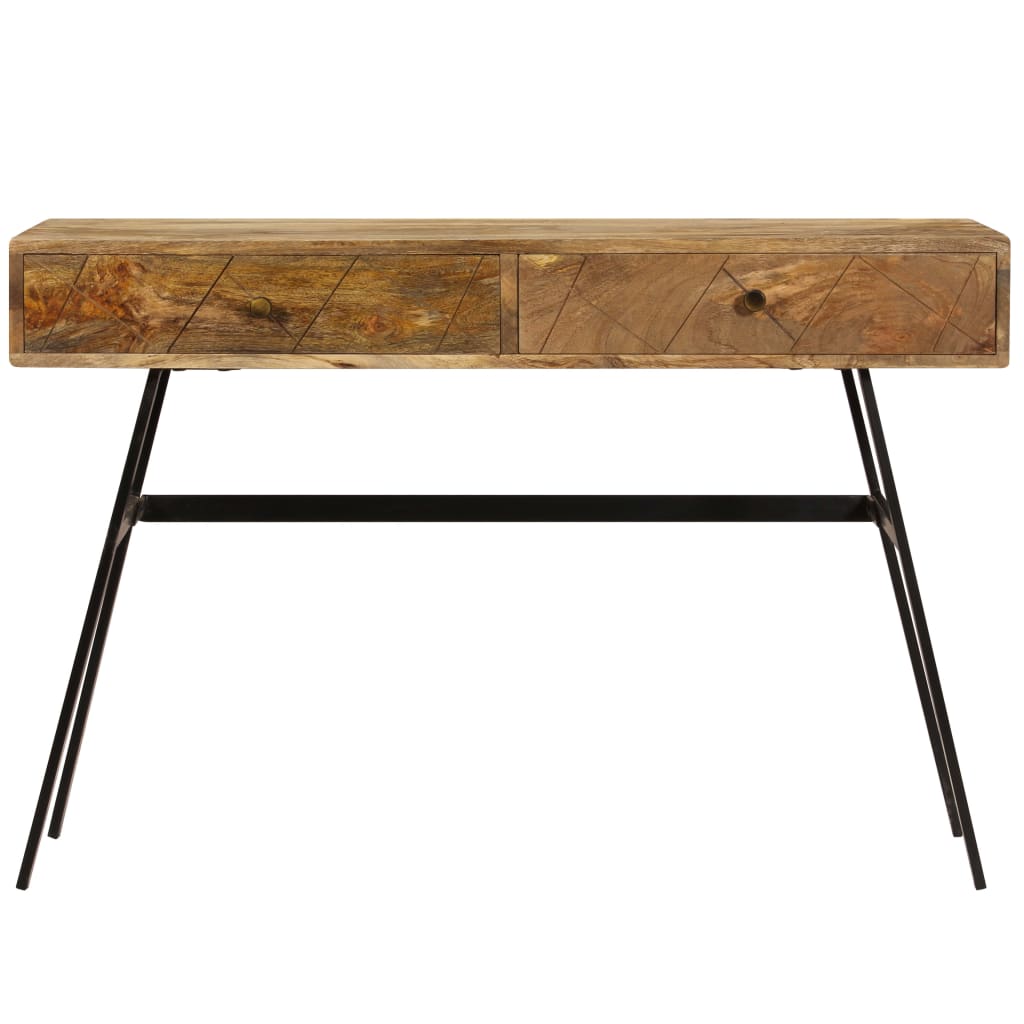 Bureau avec tiroirs Bois solide de manguier 110x50x76 cm - XIOS