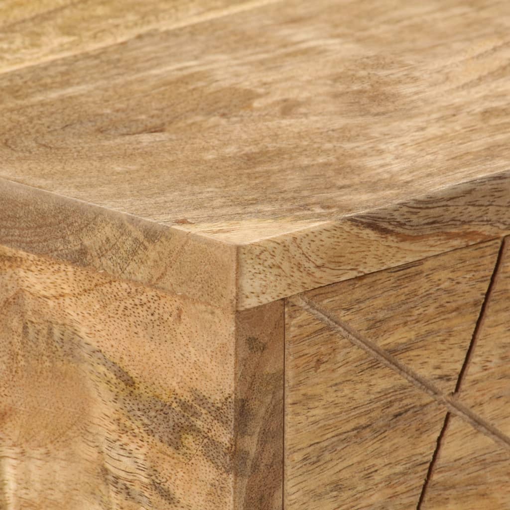 Bureau avec tiroirs Bois solide de manguier 110x50x76 cm - XIOS
