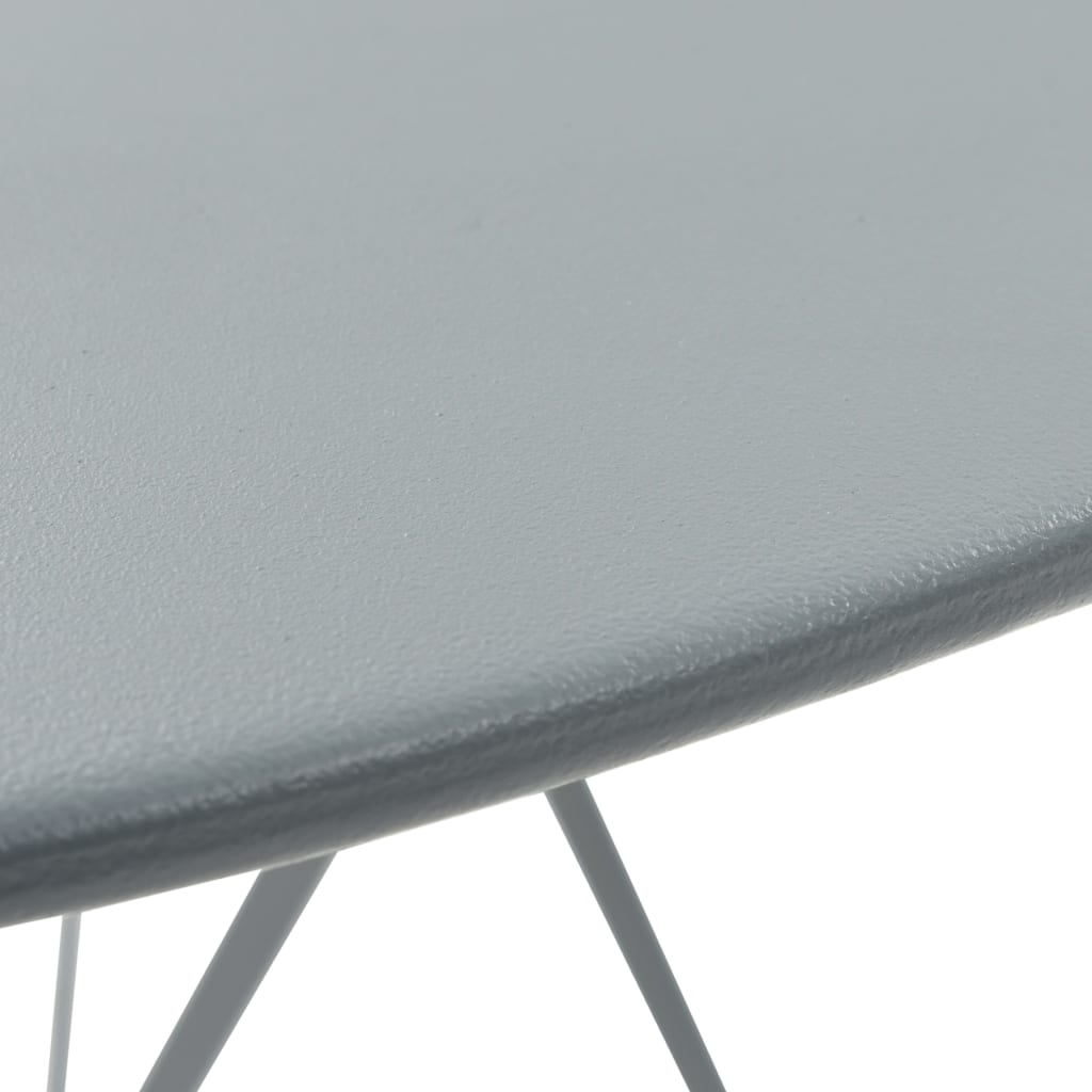 Mobilier de bistro 3 pcs Acier Gris - XIOS
