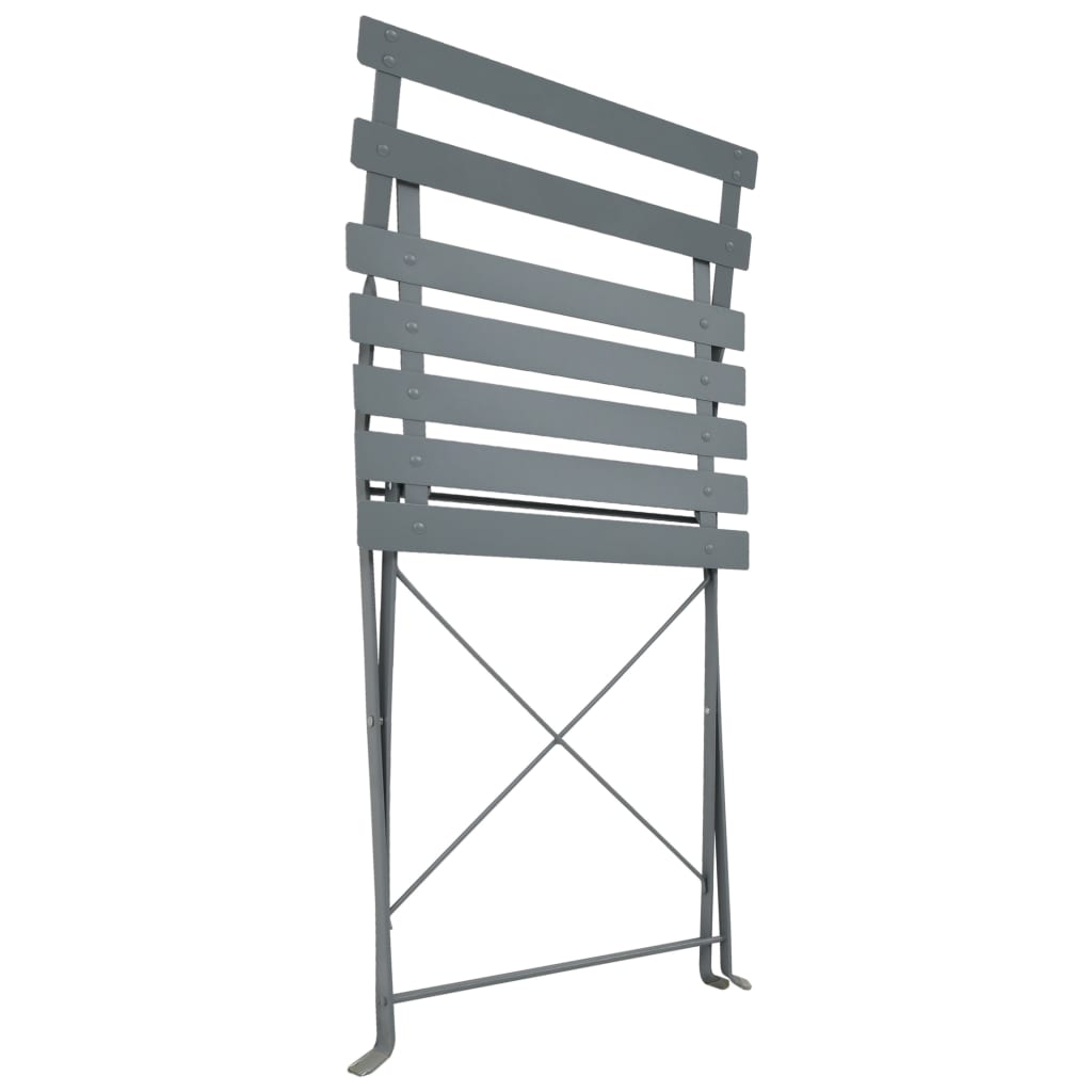 Mobilier de bistro 3 pcs Acier Gris - XIOS