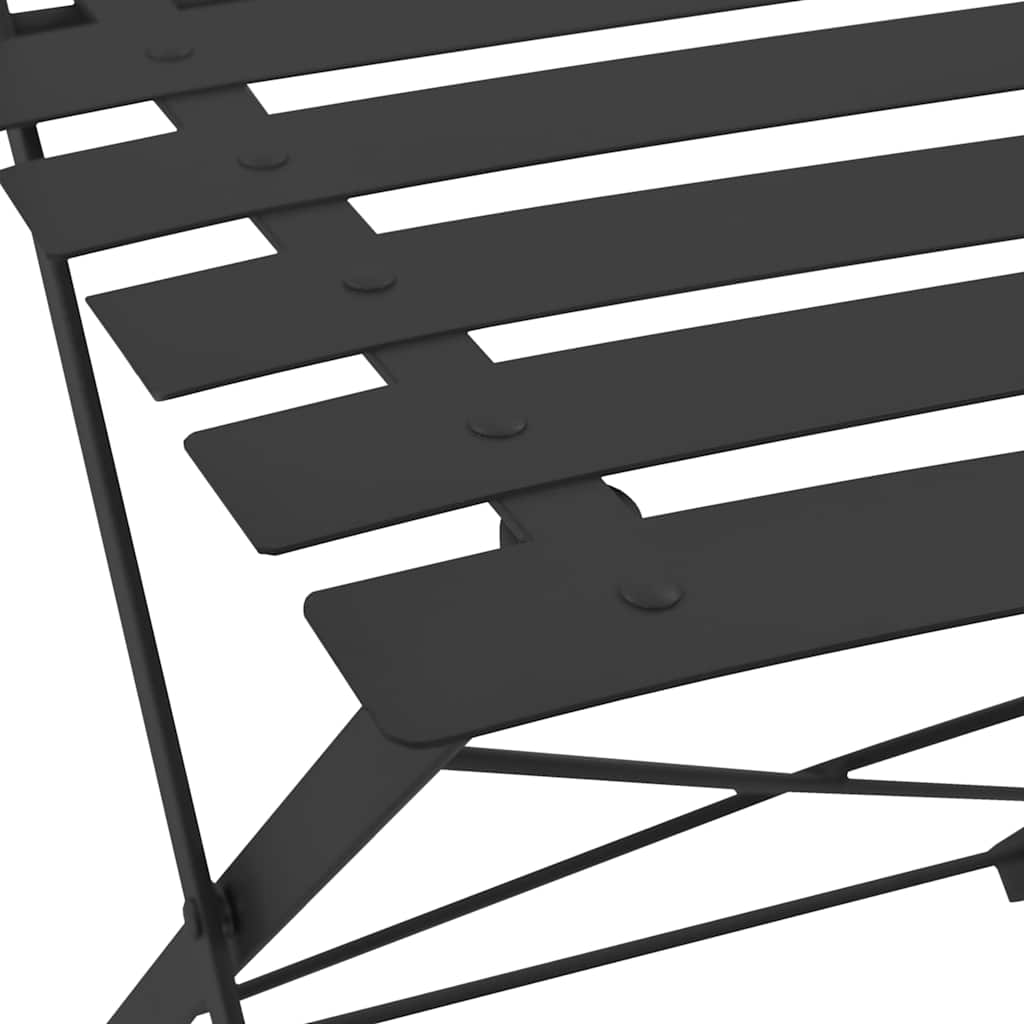 Ensemble de bistro 3 pcs Acier Noir - XIOS