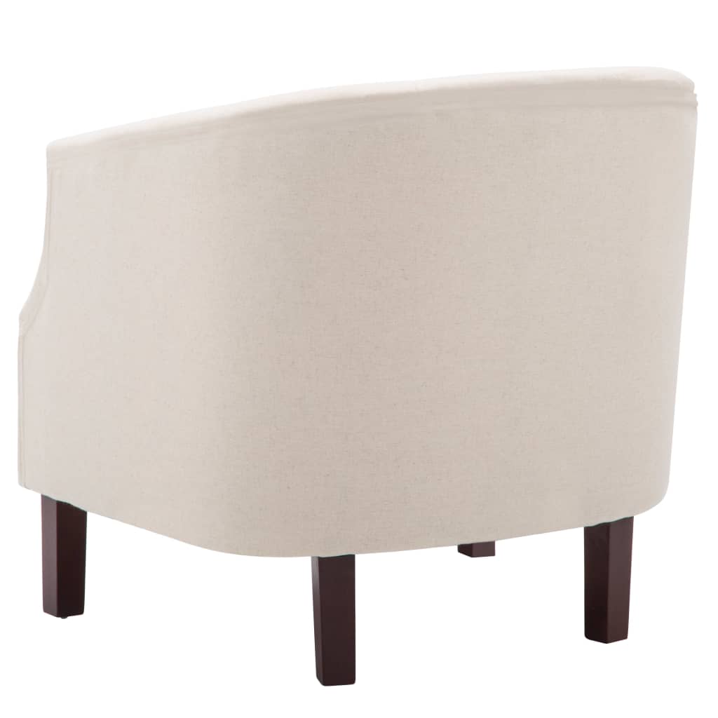 Fauteuil beige tissu - XIOS