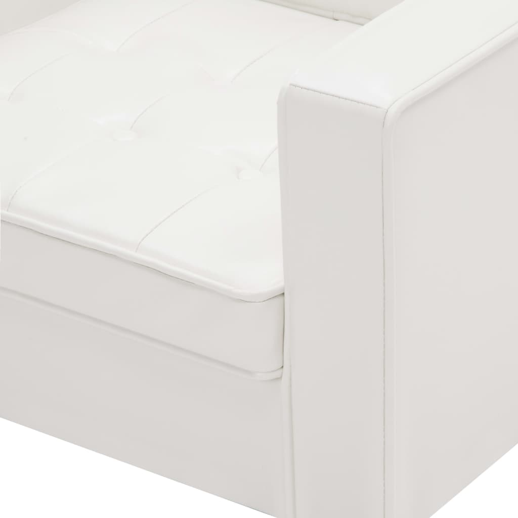 Fauteuil Blanc 75x70x75 cm Similicuir - XIOS