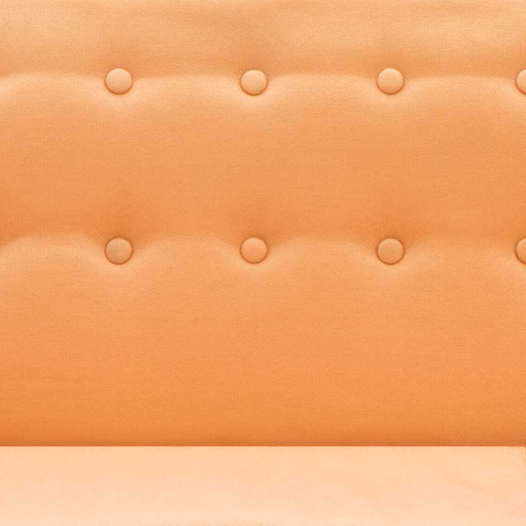 Canapé d'angle revêtement en tissu 171,5x138x81,5 cm orange - XIOS