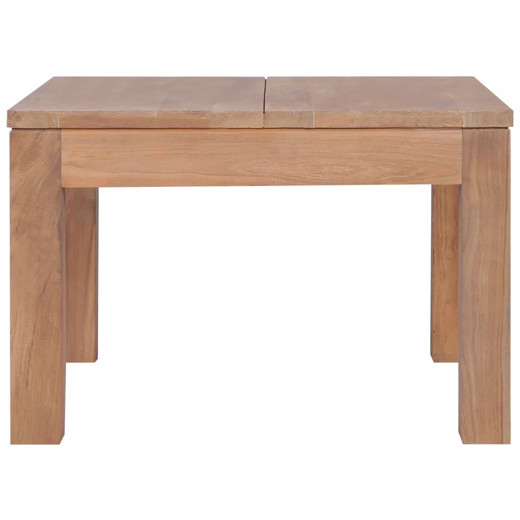 Table basse Bois de teck et finition naturelle 60x60x40 cm - XIOS