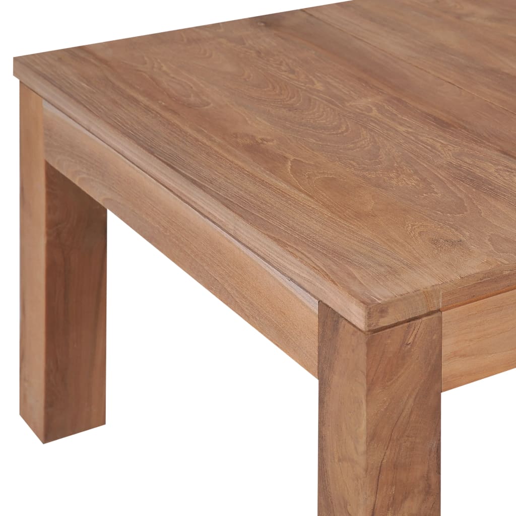 Table basse Bois de teck et finition naturelle 60x60x40 cm - XIOS