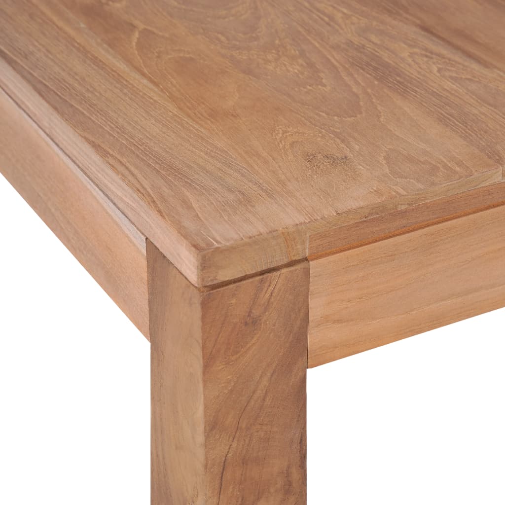 Table basse Bois de teck et finition naturelle 60x60x40 cm - XIOS