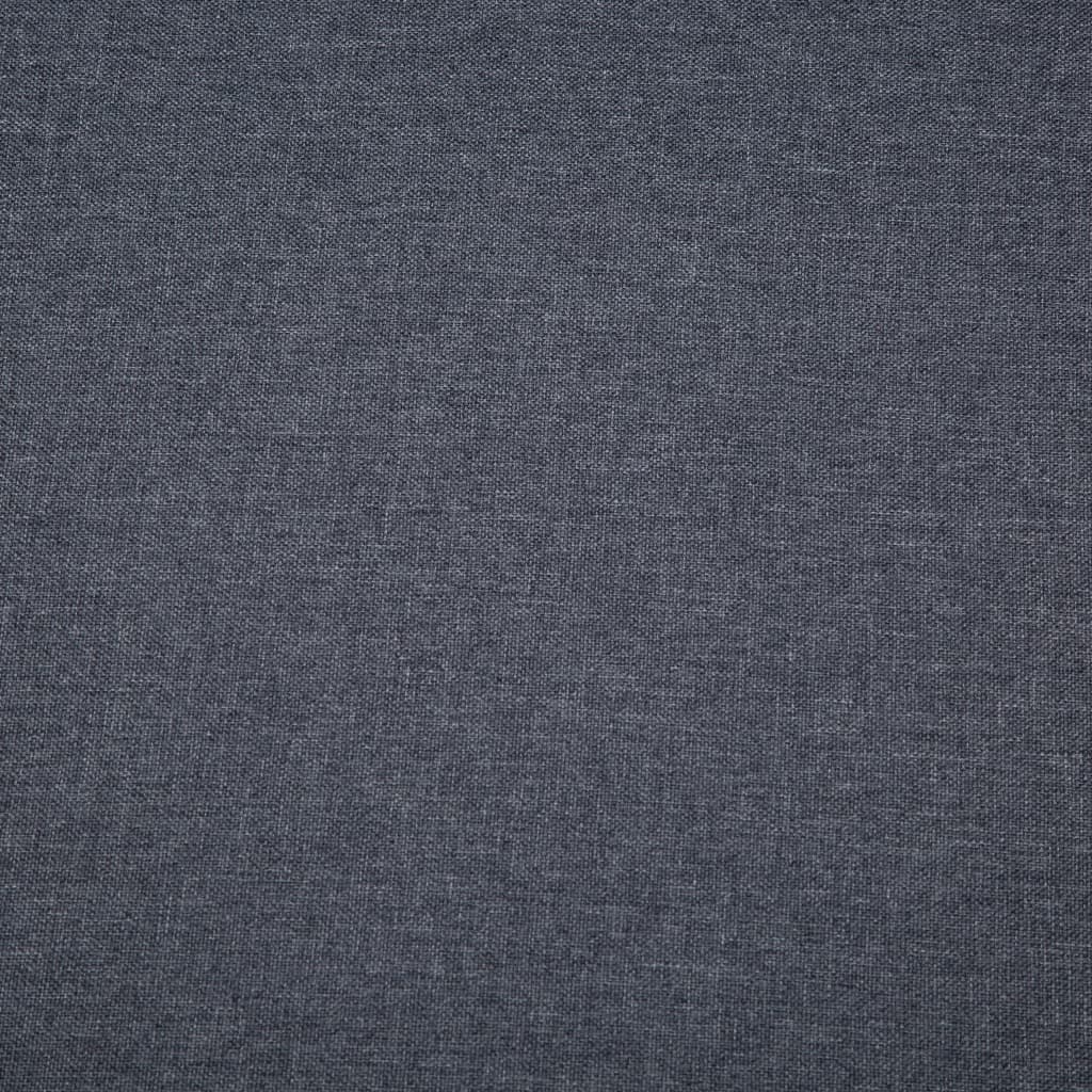 Canapé à 3 places Revêtement en tissu 172x70x82 cm Gris foncé - XIOS
