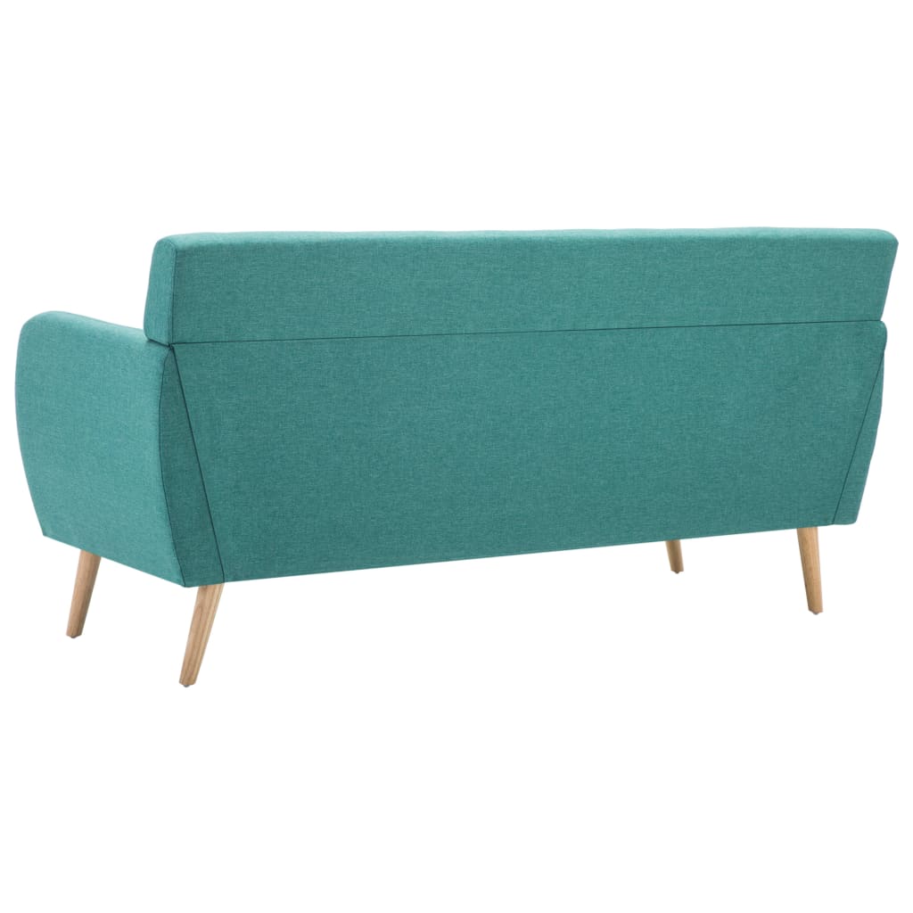 Canapé à 3 places revêtement en tissu 172x70x82 cm vert - XIOS