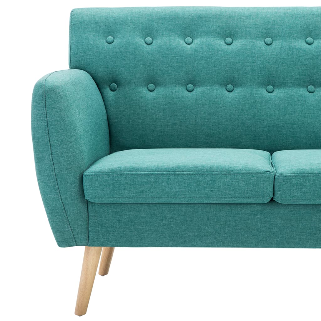 Canapé à 3 places revêtement en tissu 172x70x82 cm vert - XIOS