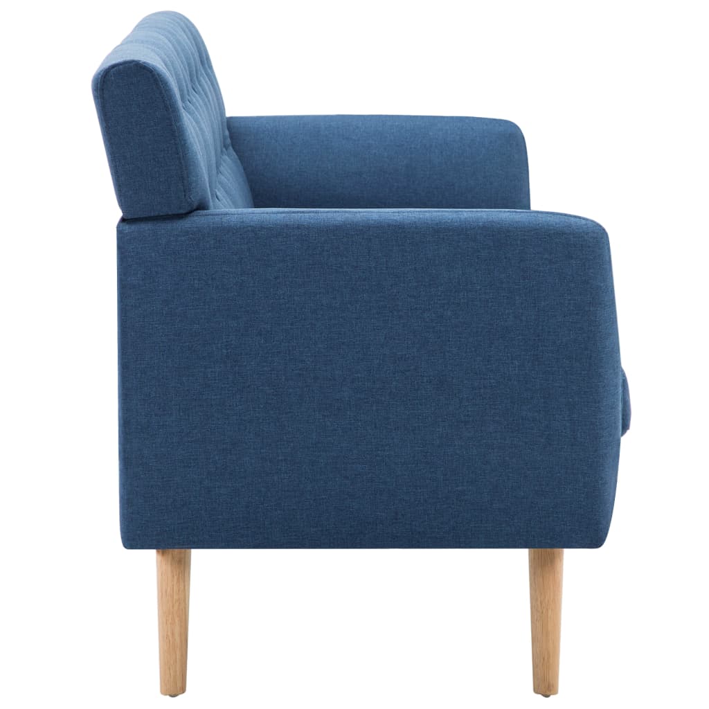 Canapé à 3 places revêtement en tissu 172x70x82 cm bleu - XIOS