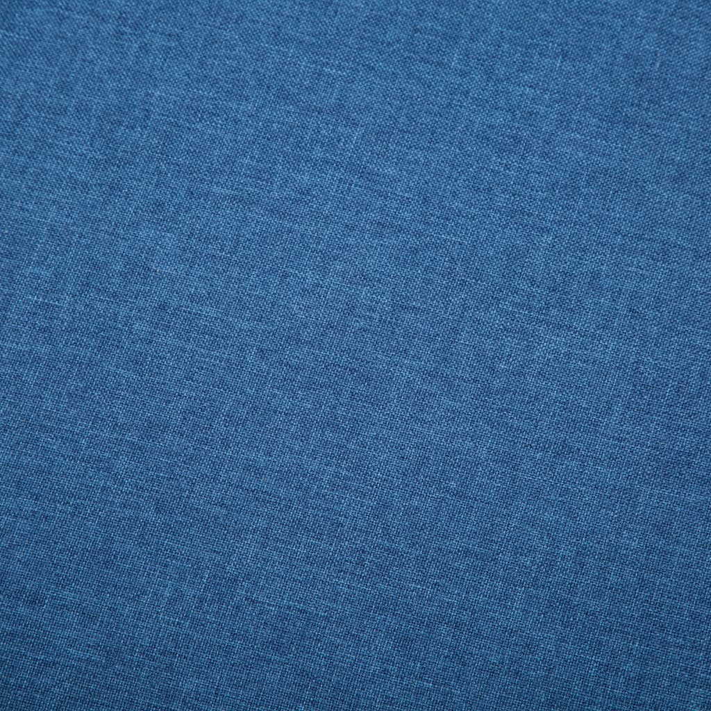 Canapé à 3 places revêtement en tissu 172x70x82 cm bleu - XIOS
