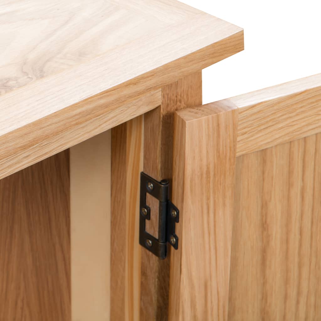 Armoire d'angle 80x33,5x78 cm Bois de chêne massif - XIOS