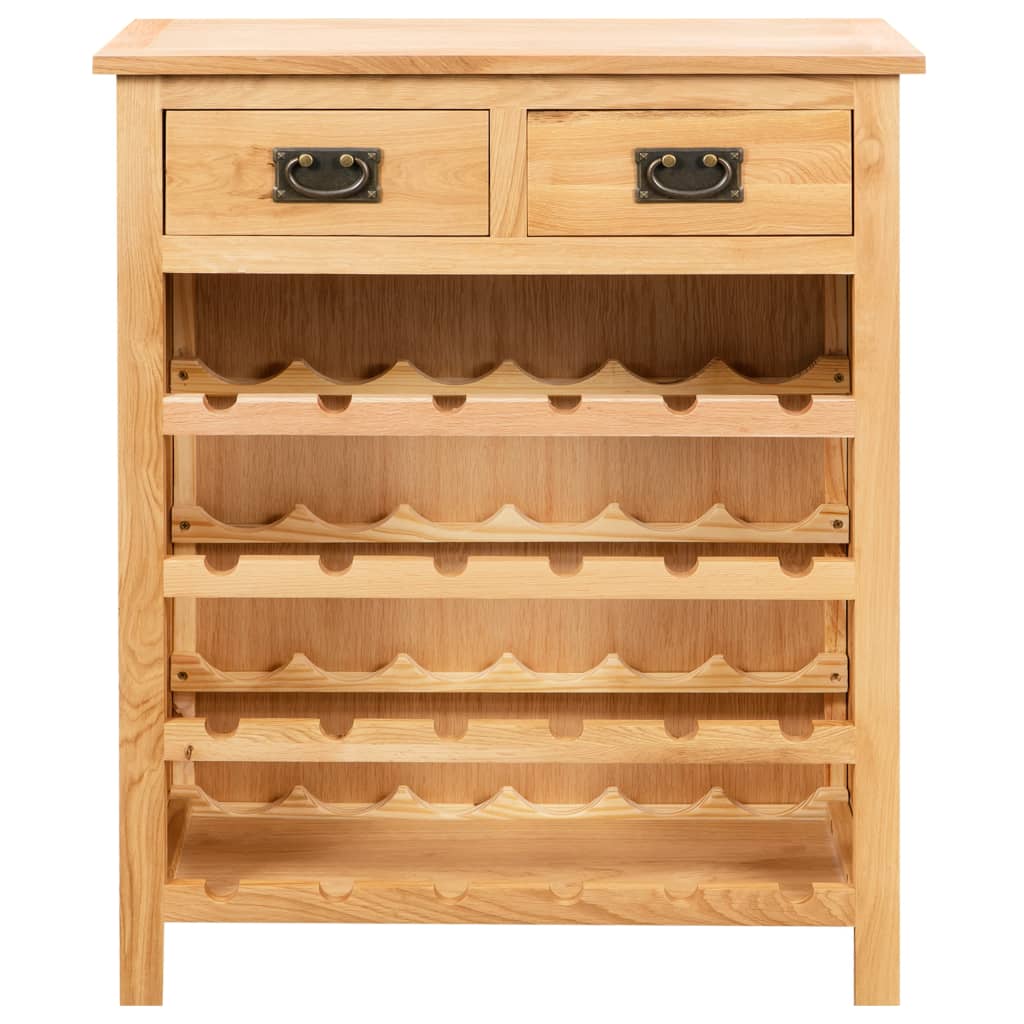 Casier à bouteilles 72 x 32 x 90 cm Bois de chêne massif - XIOS