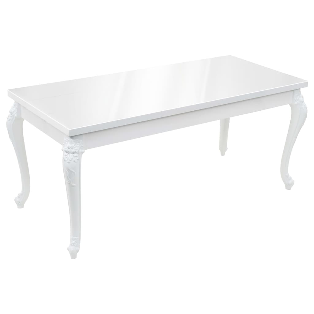 Table à manger 179x89x81 cm Blanc brillant - XIOS