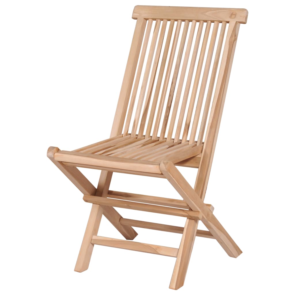 Ensemble à manger d'extérieur pliable 7 pcs Bois solide de teck - XIOS