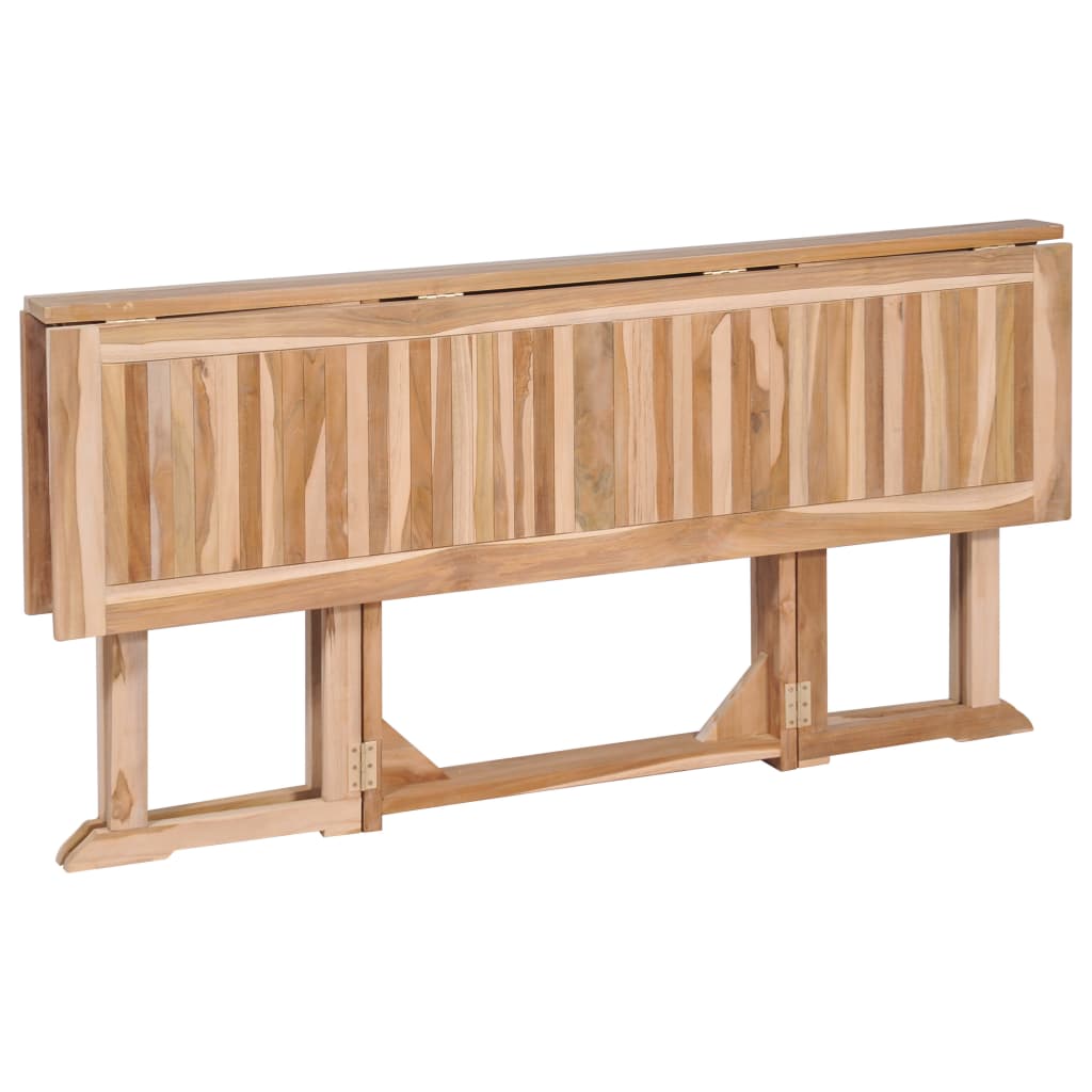 Ensemble à manger d'extérieur pliable 7 pcs Bois solide de teck - XIOS