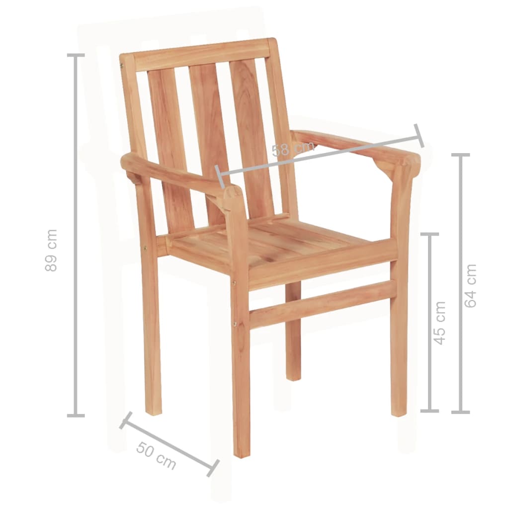 Ensemble de bistro de jardin 3 pcs teck solide - XIOS