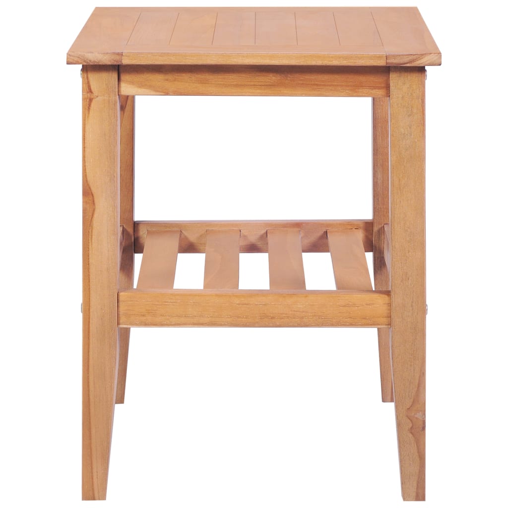 Table basse 40x40x50 cm Carrée Teck solide - XIOS